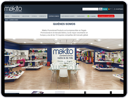 Mockup tienda online blog