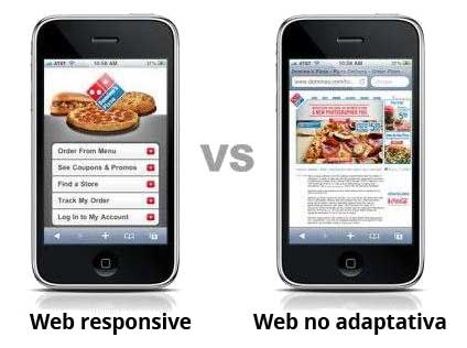 Diseño web responsive contra diseño web no adaptativo